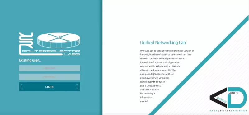UNetLab Login